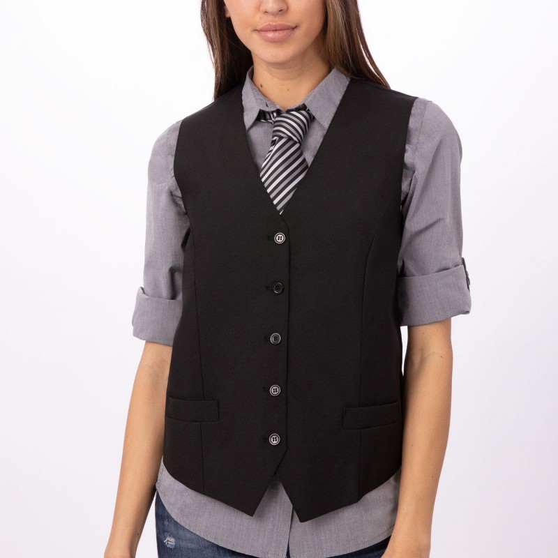 women’s black vests